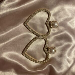 Baublebar rhinestone heart earrings